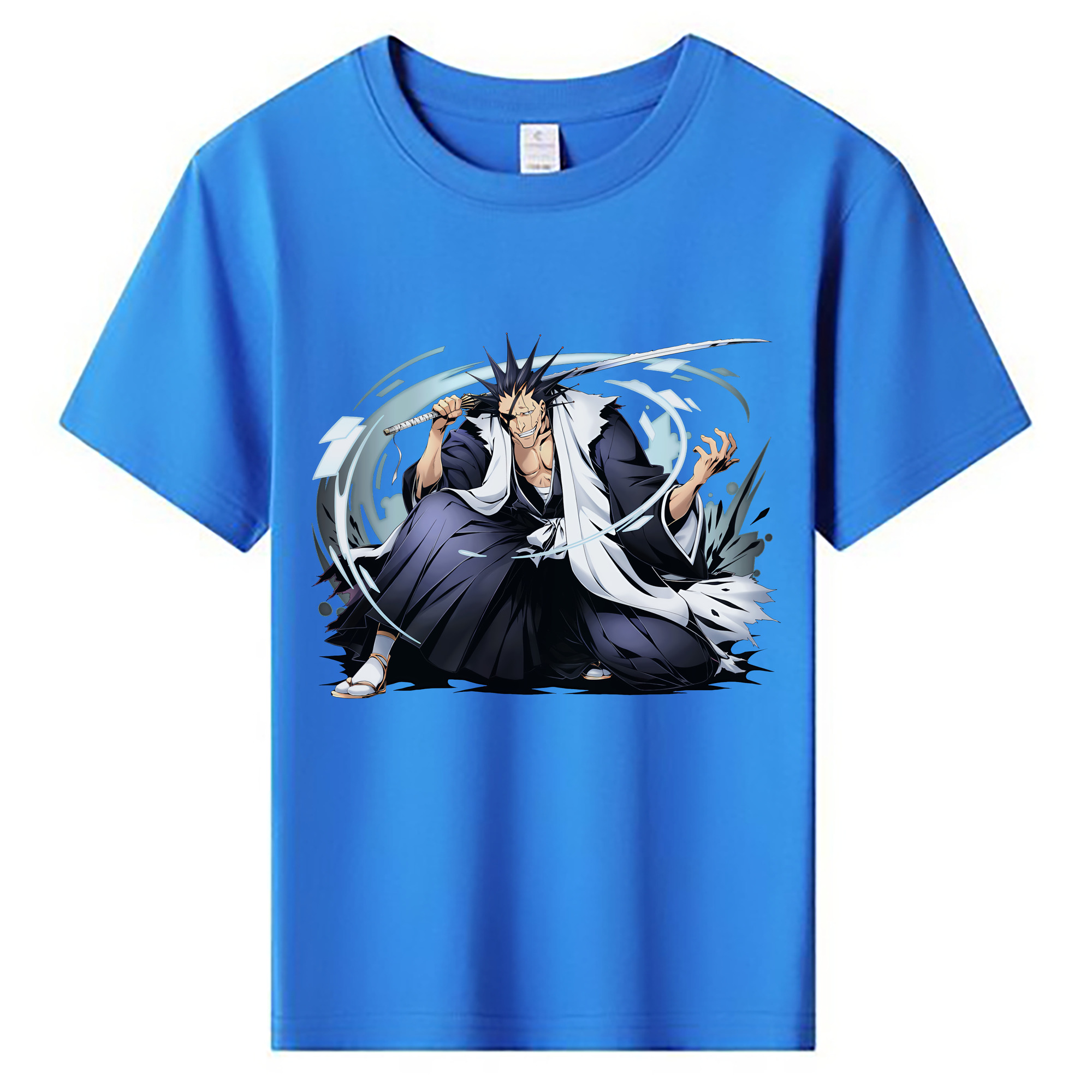 （画像用） ブリーチ ざらき けんぱち BLEACH Zaraki Kenpachi 綿100％キッズTシャツ（フロントプリント）